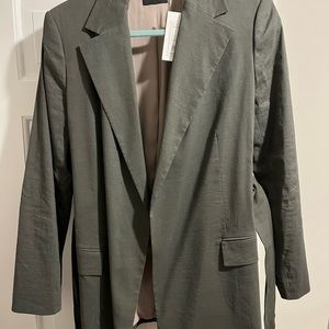 Theory Belted Blazer in Thyme NWT